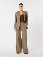 Load image into Gallery viewer, maxmara-studio-womens-mstcicala-patterned-wool-wide-leg-trousers-caramel