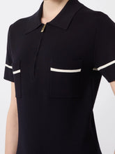 Load image into Gallery viewer, maxmara-studio-womens-mstvasto-stretch-viscose-sheath-dress-navy