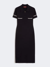 Load image into Gallery viewer, maxmara-studio-womens-mstvasto-stretch-viscose-sheath-dress-navy