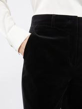 Load image into Gallery viewer, maxmara-studio-womens-neutro-slim-fit-velvet-cigarette-trousers