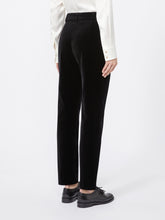 Load image into Gallery viewer, maxmara-studio-womens-neutro-slim-fit-velvet-cigarette-trousers