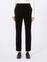 Load image into Gallery viewer, maxmara-studio-womens-neutro-slim-fit-velvet-cigarette-trousers