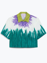 Load image into Gallery viewer, maxmara-weekend-quero-printed-cropped-cotton-shirt