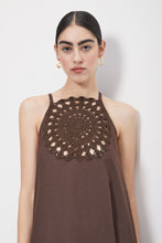 Load image into Gallery viewer, otto-d-ame-cotton-long-dress-with-crochet-doily-see-da5181-2138