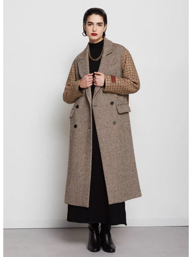 otto-d-ame-double-breasted-contrasting-sleeves-coat