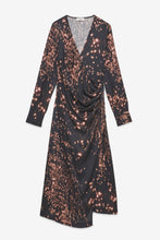 Load image into Gallery viewer, ottodame-viscose-long-dress-with-draping-nvo-ta5158-1921