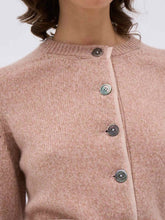 Load image into Gallery viewer, paul-and-joe-womens-damien-supersoft-cashmere-cardigan-with-grosgrain-in-chestnut