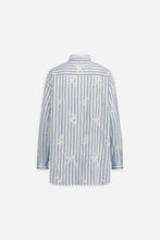 Load image into Gallery viewer, paul-and-joe-womens-fleurie-hand-embroidered-striped-cotton-poplin-shirt