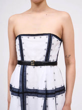 Load image into Gallery viewer, paul-and-joe-womens-strapless-dress-embroidered-on-rivage-cotton