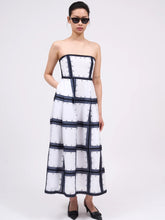 Load image into Gallery viewer, paul-and-joe-womens-strapless-dress-embroidered-on-rivage-cotton