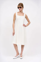 Load image into Gallery viewer, paul-joe-womens-xolly-sleeveless-fitted-dress-in-cotton-knit-with-pointelle