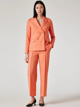 Load image into Gallery viewer, Paul Smith Women's Coral Wool Cropped Pleated Trousers