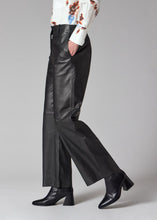 Load image into Gallery viewer, paul-smith-womens-black-leather-straight-leg-trousers-w2r-340tl-t31161-79