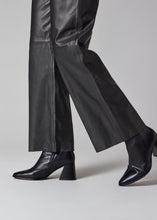 Load image into Gallery viewer, paul-smith-womens-black-leather-straight-leg-trousers-w2r-340tl-t31161-79