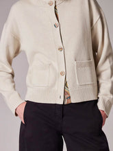 Load image into Gallery viewer, paul-smith-womens-cream-swirl-placket-cardigan