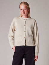 Load image into Gallery viewer, paul-smith-womens-cream-swirl-placket-cardigan