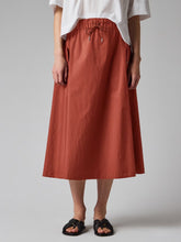 Load image into Gallery viewer, paul-smith-womens-rust-drawstring-waist-skirt