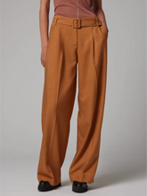 Load image into Gallery viewer, paul-smith-womens-tan-textured-bootcut-trousers