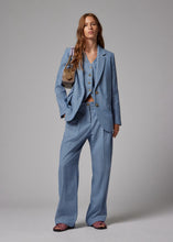 Load image into Gallery viewer, paul-smith-womens-womens-light-blue-pinstripe-blazer-w2r-431j-v31423-45