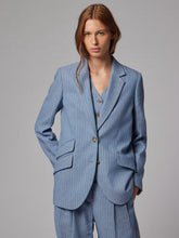 Load image into Gallery viewer, paul-smith-womens-womens-light-blue-pinstripe-blazer-w2r-431j-v31423-45