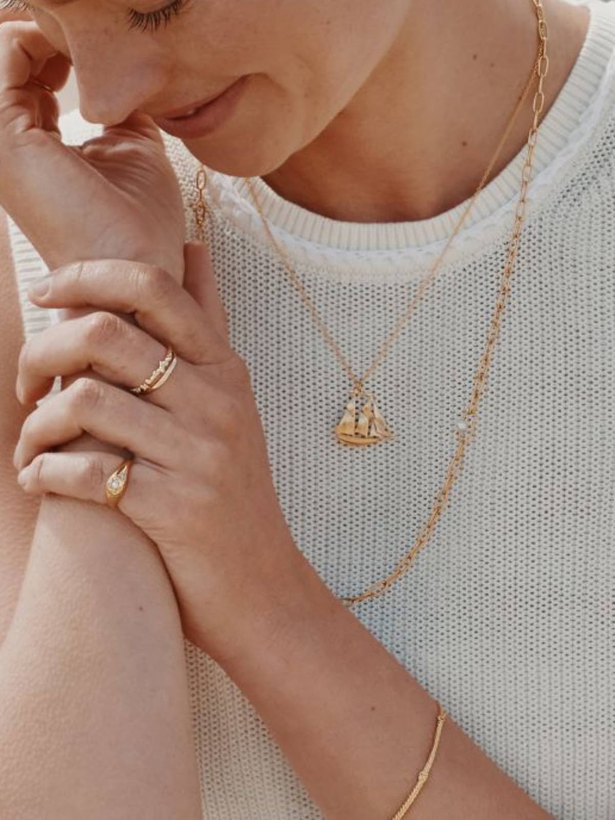 Charm Necklace Alex Monroe Frog Jewellery Alex Monroe Pea Large