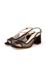 Load image into Gallery viewer, rupert-sanderson-calvacade-black-suede-natural-mesh