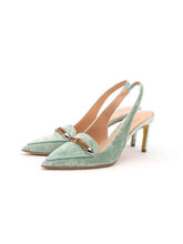 Load image into Gallery viewer, rupert-sanderson-indus-velvet-green-heels