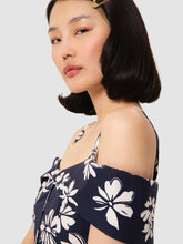 Load image into Gallery viewer, tara-jarmon-raquelita-midnight-blue-dress-TVROB72TV213_T130