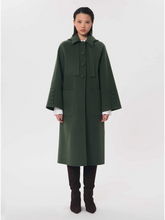 Load image into Gallery viewer, tara-jarmon-womens-matteo-coat-long-thym