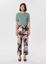 Load image into Gallery viewer, tara-jarmon-womens-patricio-trousers-beige-and-fig-floral-print-dress