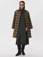 Load image into Gallery viewer, tara-jarmon-womens-rimina-dress-long-khaki