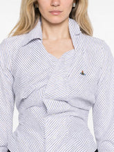 Load image into Gallery viewer, vivienne-westwood-womens-drunken-striped-shirt