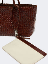 Load image into Gallery viewer, weekend-by-maxmara-womens-wkaorli-woven-leather-bag-tobacco