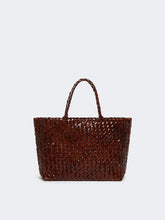 Load image into Gallery viewer, weekend-by-maxmara-womens-wkaorli-woven-leather-bag-tobacco