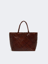 Load image into Gallery viewer, weekend-by-maxmara-womens-wkaorli-woven-leather-bag-tobacco