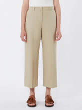 Load image into Gallery viewer, weekend-by-maxmara-womens-wkdzircone-cotton-and-linen-canvas-trousers-sand