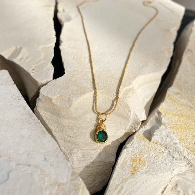 Shyla Estelle Emerald Green Necklace