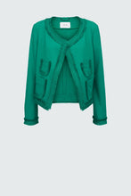Load image into Gallery viewer, Dorothee-Schumacher-Emotional-Essence-jacket-in-Vibrant-Green-bowns-cambridge
