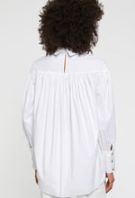 Load image into Gallery viewer, Paule Ka Pleated Cotton-Poplin Blouse