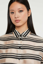 Load image into Gallery viewer, Paule Ka Striped Silk Blend Organza Shirt
