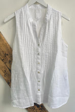 Load image into Gallery viewer, 120-percent-lino-sleeveless-linen-top-in-white-bowns-cambridge
