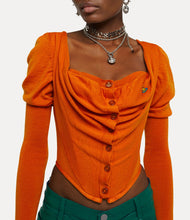 Load image into Gallery viewer, Vivienne Westwood Bea Corset Cardi in Burnt Orange
