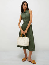 Load image into Gallery viewer, 3221225202002-ensign-green-marella-green-cotton-fit-and-flare-dress
