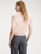 Load image into Gallery viewer, 3366126402001-mlsavocado_-marella-womens-sequinned-boucle-cotton-polo-shirt-powder

