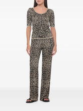 Load image into Gallery viewer, Marella Kintted Leopard Print T-Shirt
