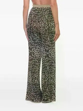 Load image into Gallery viewer, Marella Leopard Print Knitted Wide Leg Trousers
