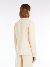 Load image into Gallery viewer, Weekend MaxMara Washed Linen Blazer in Ivory
