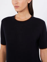 Load image into Gallery viewer, 6366086106014-b-maxmara-studio-mstagenda-womens-wool-and-silk-yarn-sweater-navy

