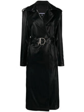 Load image into Gallery viewer, patriziapepe_black_leathertrench_belted_bownscambridge
