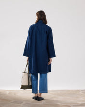 Load image into Gallery viewer, Hartford Valor Women's Midnight Blue Cotton Gabardine Coat
